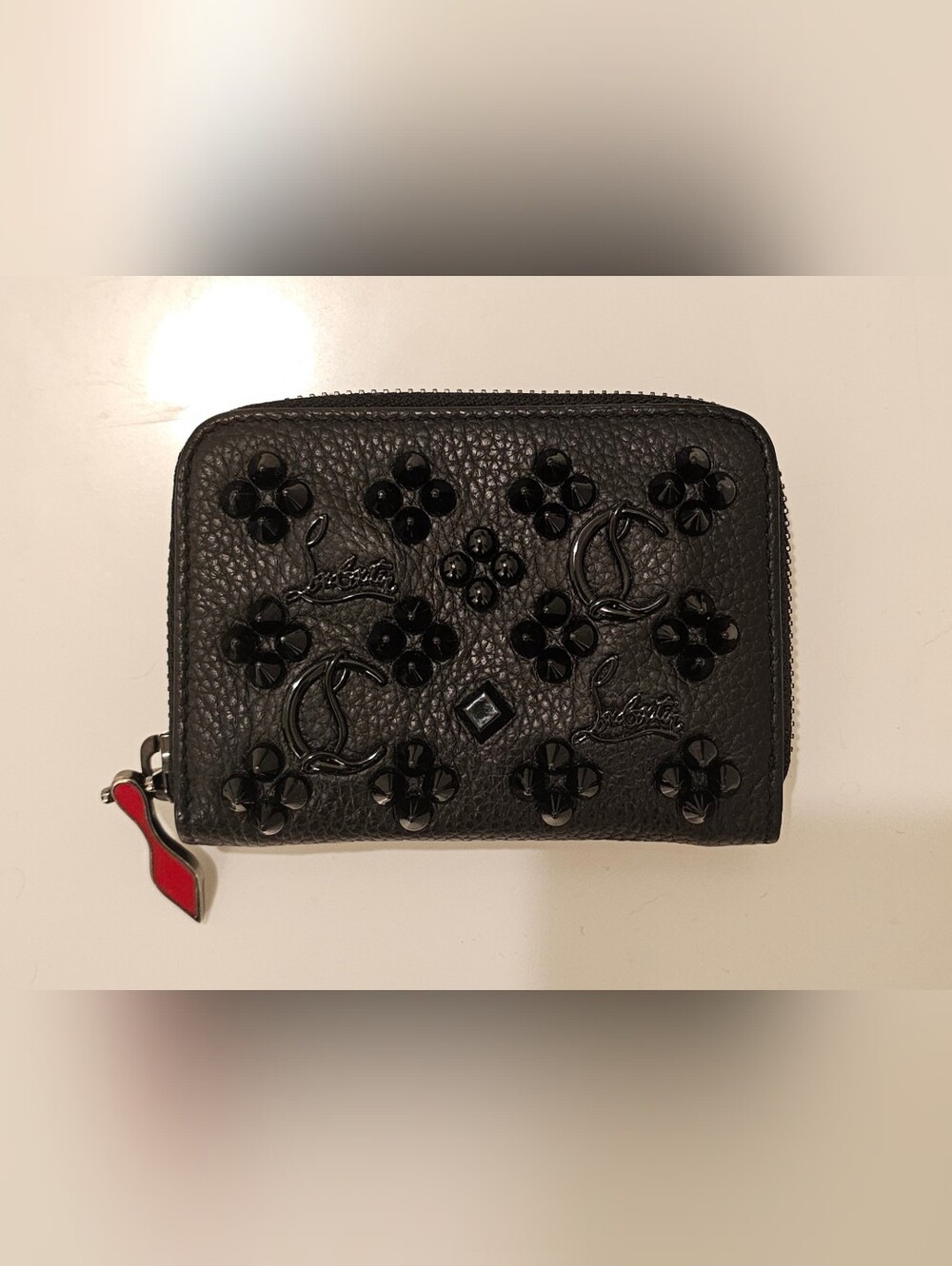 CHRISTIAN LOUBOUTIN Compact Wallet Cardholder